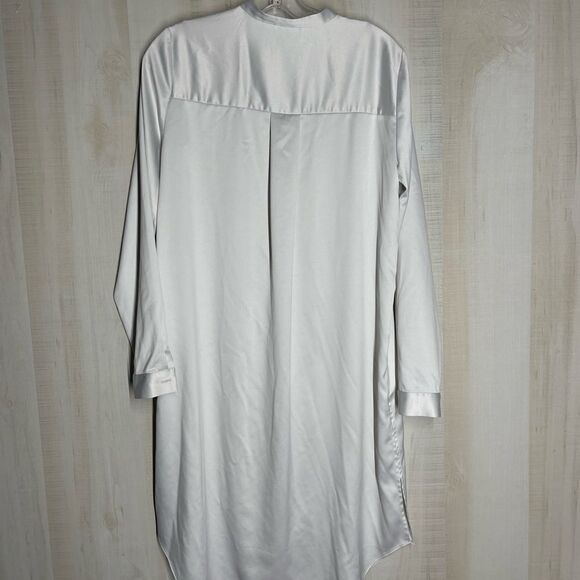 Eileen Fisher silver gray long tunic top, size XS - Picture 15 of 15